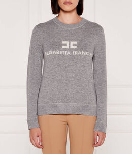 Elisabetta Franchi: Серый свитер 