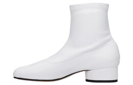 Maison Margiela: Белые ботинки  Tabi