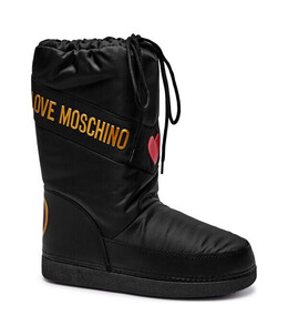 LOVE MOSCHINO: Чёрные ботинки 