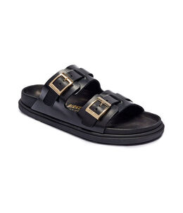 Birkenstock: Чёрные сандалии 