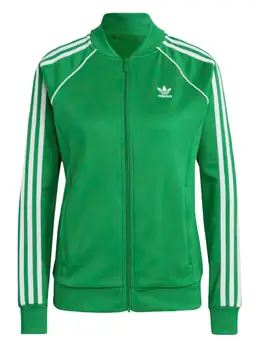 adidas: Зелёная куртка  Adicolor Classics