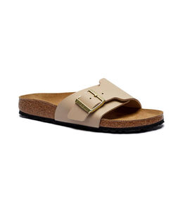 Birkenstock: Бежевые сандалии 