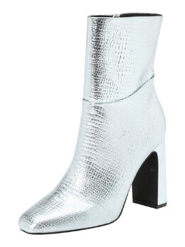 Steve Madden: Серебристые ботинки 