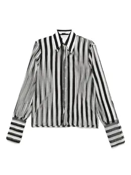 Sportmax: Чёрная рубашка 