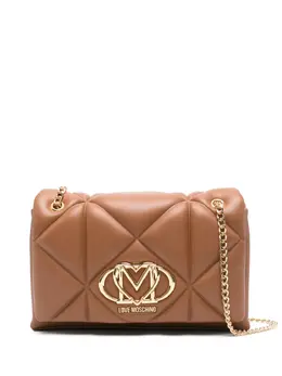 Love Moschino: Коричневая сумка 