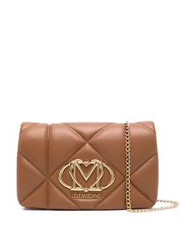 Love Moschino: Коричневая сумка 