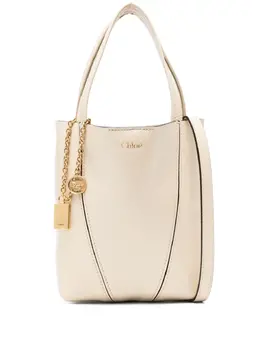 Chloé: Светлая сумка-шоппер 