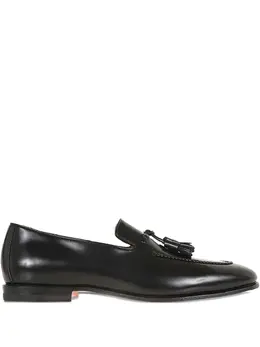 Santoni: Чёрные туфли 