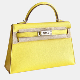 Hermes: Жёлтая сумка через плечо  Kelly
