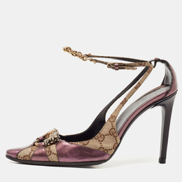 Gucci: Бежевые туфли  GG