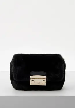 Furla: Чёрная сумка 
