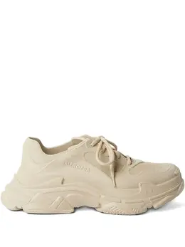 Balenciaga: Светлые кроссовки  Triple S