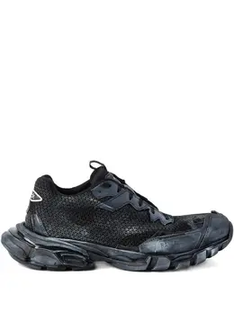 Balenciaga: Чёрные кроссовки  Track