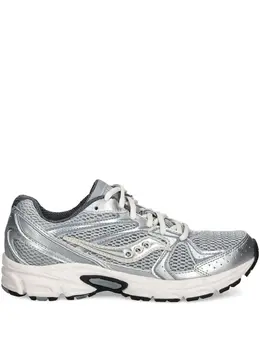 Saucony: Серебристые кроссовки 