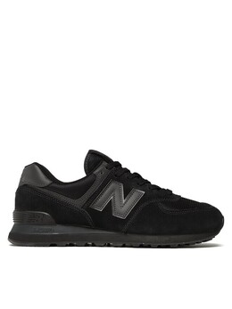 New Balance: Чёрные кроссовки 