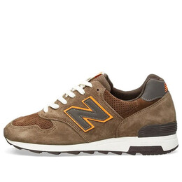 New Balance: Коричневые кроссовки 