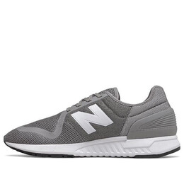 New Balance: Серые кроссовки 
