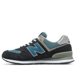 New Balance: Синие кроссовки  574