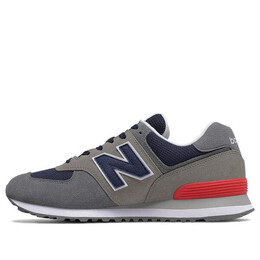 New Balance: Серые кроссовки  574