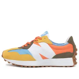 New Balance: Жёлтые кроссовки  327