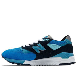New Balance: Синие кроссовки 