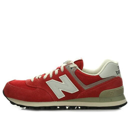 New Balance: Красные кроссовки  574
