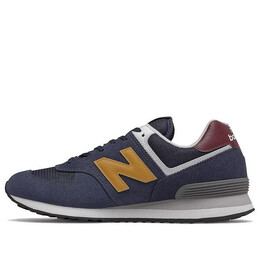 New Balance: Синие кроссовки  574