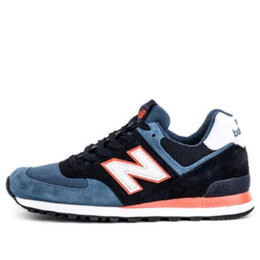 New Balance: Синие кроссовки  574
