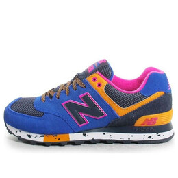 New Balance: Синие кроссовки  574