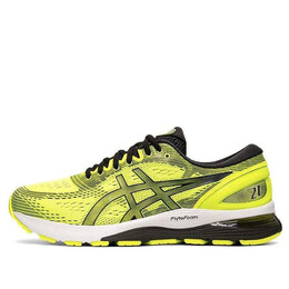 Asics: Жёлтые кроссовки 