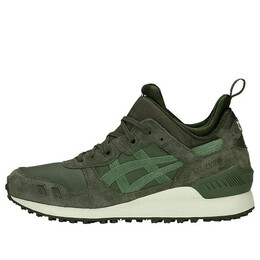 Asics: Зелёные кроссовки 
