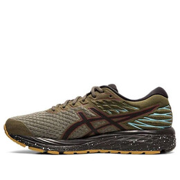 Asics: Зелёные кроссовки 