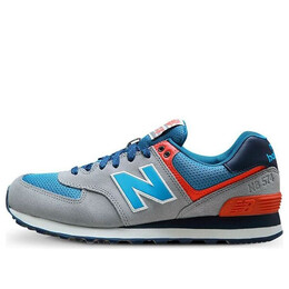 New Balance: Серые кроссовки  574