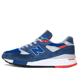 New Balance: Синие кроссовки 