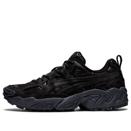 Asics: Чёрные кроссовки 
