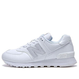 New Balance: Белые кроссовки  574
