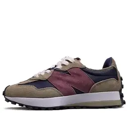 New Balance: Зелёные кроссовки  327