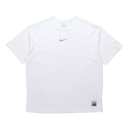 Nike: Белая футболка 