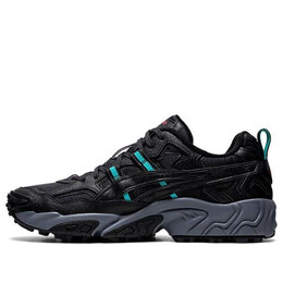 Asics: Чёрные кроссовки 