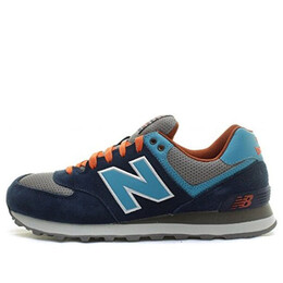 New Balance: Синие кроссовки  574