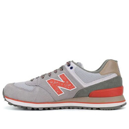 New Balance: Серые кроссовки  574