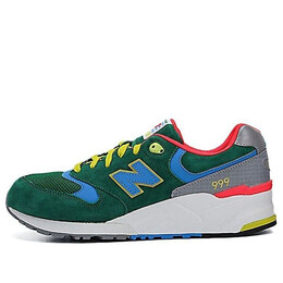 New Balance: Зелёные кроссовки 