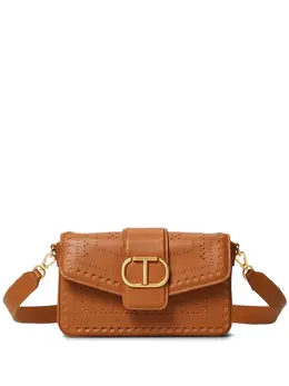 TWINSET: Коричневая сумка  Oval T