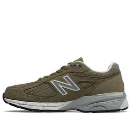 New Balance: Зелёные кроссовки 