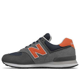 New Balance: Голубые кроссовки  574