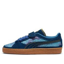 PUMA: Голубые кроссовки  Suede