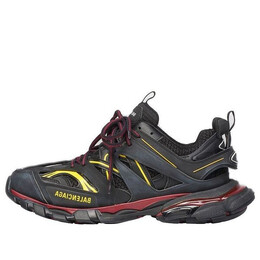 Balenciaga: Чёрные кроссовки  Track