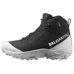 Salomon: Чёрные кроссовки 