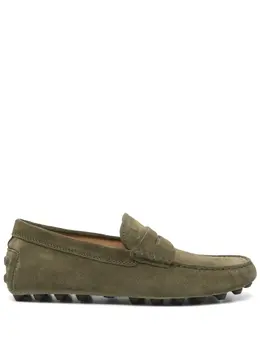 Tod's: Зелёные туфли  Gommino