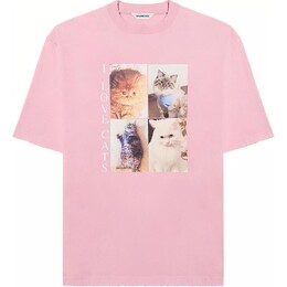 Balenciaga: Розовая футболка 
